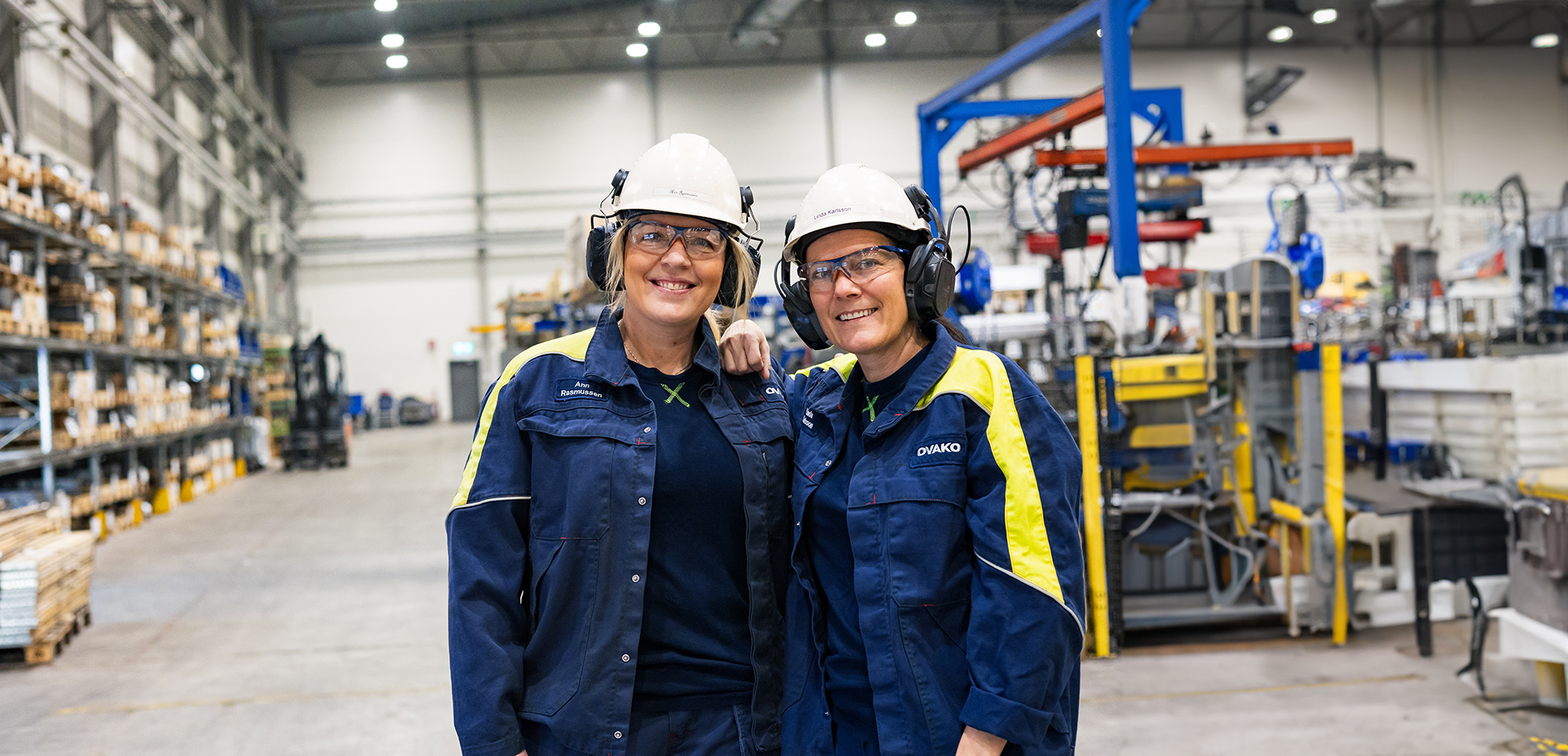 Female employees at Ovako production mill