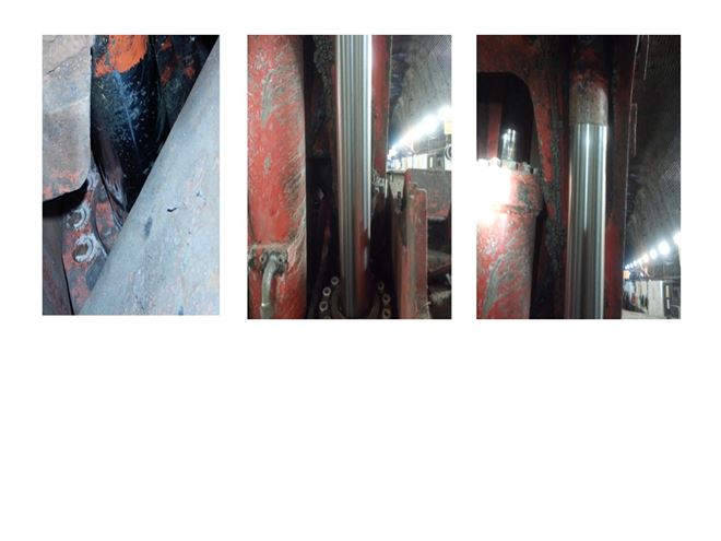 Cylinder rods with NiKrom III in the salt-laden conditions of a copper mine